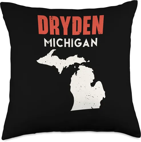 Vista 4 de Dryden Michigan USA State America Travel Michiganian Throw Pillow