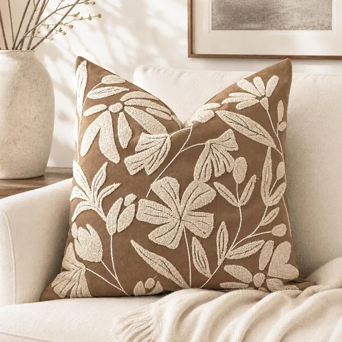 Vista 26 de BlissBlush - Funda de almohada lumbar decorativa de 12 x 20 pulgadas, funda de almohada de terciopelo beige neutro para sofá, sala de estar, cojín