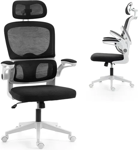 Vista 10 de Silla de Oficina Grande y Alta de 750 LBS, Silla Ejecutiva de Servicio Pesado con Brazos 4D, Silla Ergonómica de Escritorio para Computadora