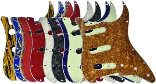 Vista 4 de KAISH - Golpeador de 11 agujeros estilo ST/Strat, SSS, para Stratocaster de EE. UU./México, perla de abulón