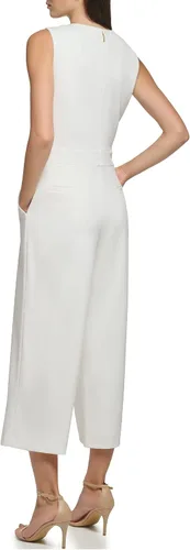 Vista 4 de KARL LAGERFELD Mono con botones y cuello en V para mujer