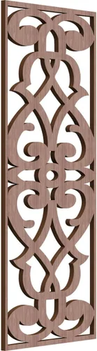 Vista 41 de 9 3/8"W x 24 3/8"H x 1/4"T Bellaire Decorativos Paneles de pared de madera calado, abedul
