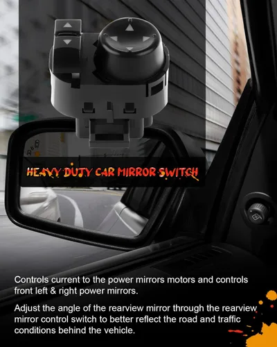 Vista 5 de Interruptor de espejo eléctrico de repuesto para Chevy Silverado 1500 2007-2014 Chevy Silverado 2500 HD 2007-2013 GMC Sierra 1500 2007-2014 GMC