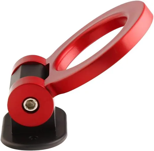 Vista 2 de Gancho de remolque decorativo universal para cualquier automóvil, SUV, camión, no funcional, solo para decoración (rojo)