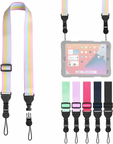Vista 24 de FIEIL Correa de hombro ajustable, correa de nailon para cámara, cómoda correa para el cuello para iPad, tableta de teléfono celular, cámara, laptop