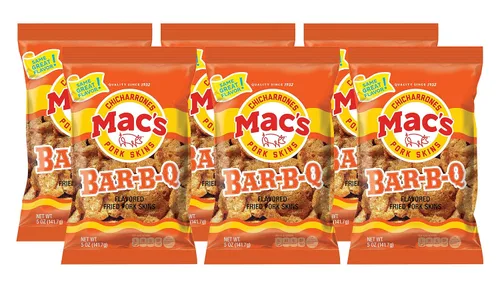 Vista 3 de Mac's Pieles de cerdo al rojo vivo, 5 onzas (paquete de 8)