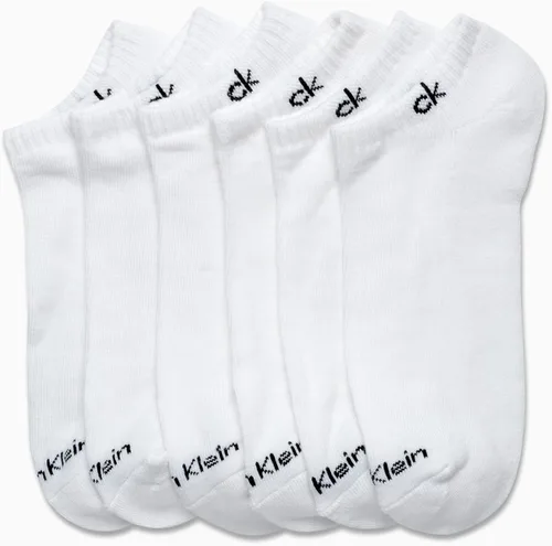 Vista 35 de Calvin Klein Calcetines para hombre, mezcla de algodón, acolchados, sin talla, forro de calcetines atléticos (6 unidades)