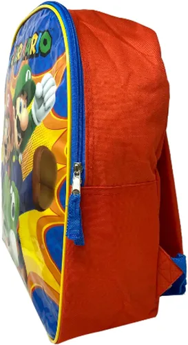 Vista 4 de Accessory Innovations Super Mario - Mochila de 15 pulgadas con frente liso, color azul