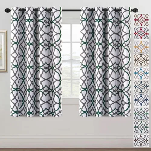 Vista 34 de H.VERSAILTEX Cortinas opacas de 63 pulgadas de largo, juego de 2 paneles de cortinas térmicas y cortinas para tratamiento de ventana, reducción