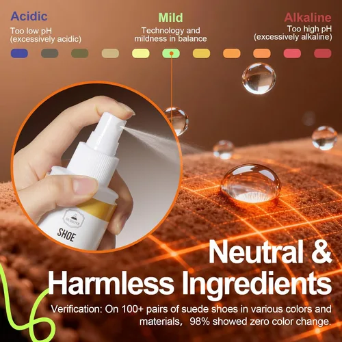 Vista 5 de Suede Protector Spray for Shoes: Waterproof and Stain Repellent, Long-Lasting Protection for Boot, Jacket, Bag, Hat