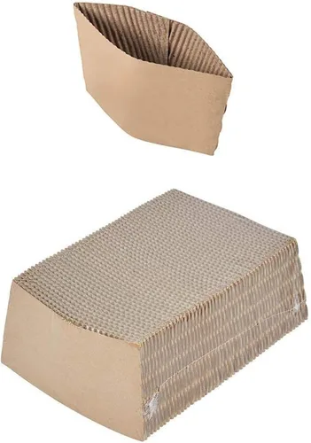 Vista 2 de Perfectware Fundas para tazas de café de 10 a 20 onzas, 500 unidades. Fundas de cartón desechables ecológicas, respetuosas con el medio ambiente