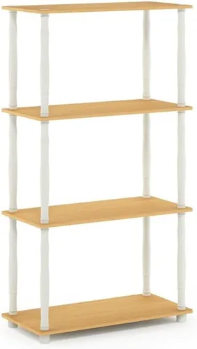 Vista 20 de Furinno Turn-N-Tube Organizador de encimera de cocina, estante organizador de encimera de esquina de 2 niveles, estante esquinero, para cocina