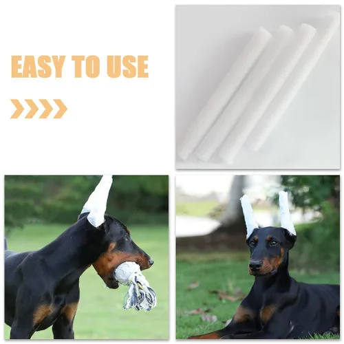 Vista 8 de Kit de soporte para orejas de cachorro con cinta adhesiva de espuma para doberman y perros pequeños, herramientas de publicación de orejas de perro