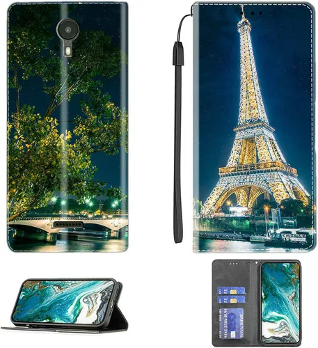 Vista 233 de jioeuinly ATT Motivate 2 - Funda compatible con ATT Motivate 2, funda con soporte abatible y cierre magnético DJS