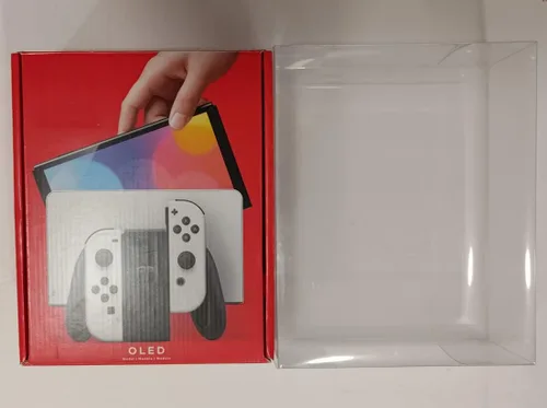 Vista 4 de OLED Nintendo Switch Box Protector Display Case PET Plástico .5MM Grueso
