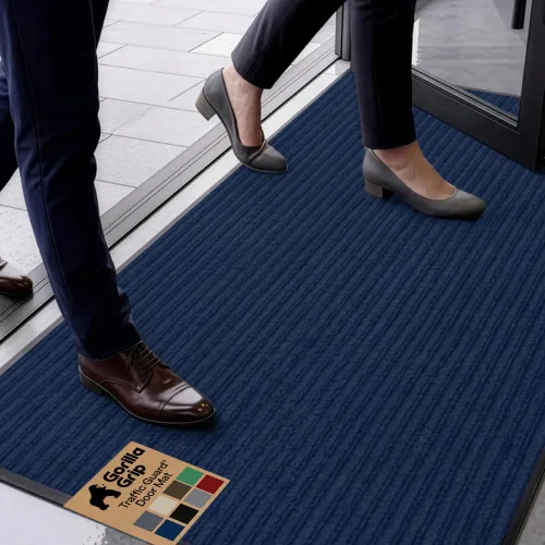 Vista 26 de GORILLA GRIP Traffic Guard - Tapete resistente para interiores y exteriores Negro