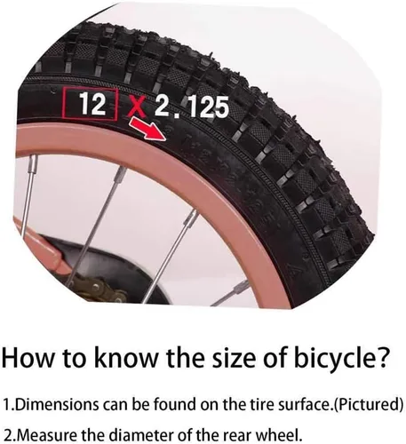 Vista 2 de Ruedas de entrenamiento para bicicleta,Compatible para bicicletas de 12 pulgadas,Rueda de silencio flash