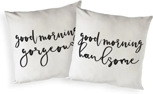 Vista 30 de The Cotton & Canvas Co. Home is Wherever I'm with You - Funda de almohada, funda de cojín, funda de almohada decorativa