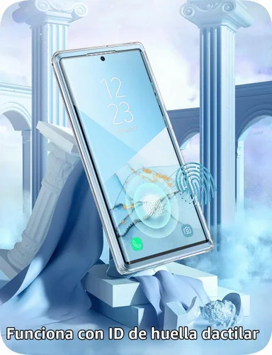 Vista 5 de i-Blason Funda para Samsung Galaxy S22 Ultra 5G (2022) con protector de pantalla integrado, diseño de purpurina de la serie Cosmo Slim protección