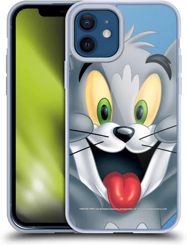 Vista 50 de Head Case Designs Funda de gel de cara completa con licencia oficial de Tom y Jerry Jerry [protección de grado militar] compatible con Apple iPhone