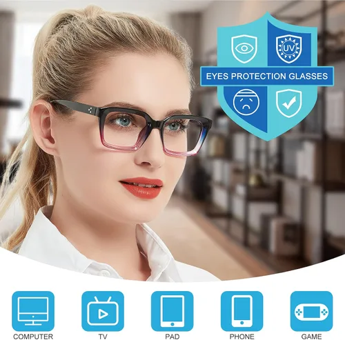 Vista 15 de Lightweight Reading Glasses Men Women Square Spring Hinges Readers 1.00 1.25 1.50 1.75 2.00 2.25 2.50 2.75 3.00