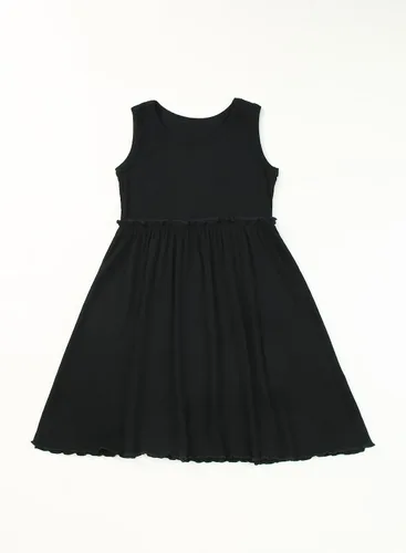 Vista 3 de blibean Vestido de verano sin mangas para niñas, trajes cómodos talla 4-13 años