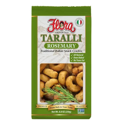 Vista 6 de Taralli importado de flora (pimienta negra)