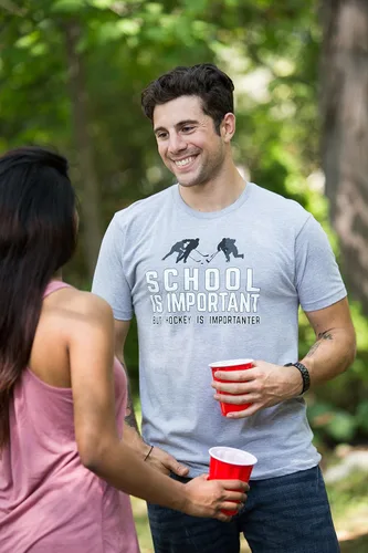 Vista 5 de School is Important but Sports is Importanter Funny Sports T-Shirt for Men or Women