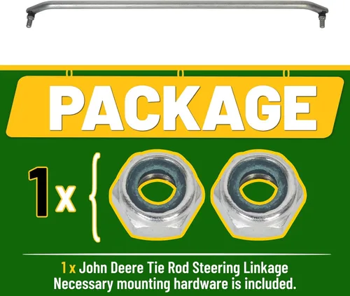Vista 7 de HECASA Varilla de dirección compatible con John Deere GT225 GT235 GT235E GT245 GX255 LX280 LX289 Reemplazo para AM133800 +2 tuercas de seguridad