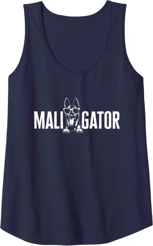 Vista 4 de Camiseta sin mangas Belgian Malinois Cool Maligator Belgian Shepherd Malinois, Negro