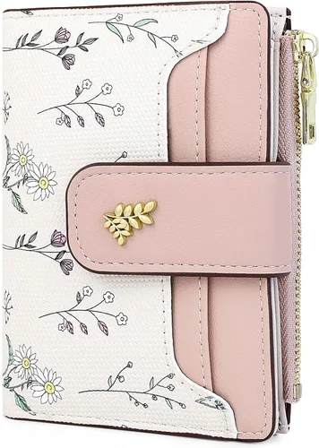Vista 7 de Farcauo Cartera para Mujer delgada con Flores Kawaii, Carteras para Mujeres, Cartera Linda y delgada para Mujeres, Contemporáneo