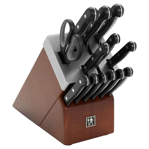 Vista 10 de HENCKELS Solution Razor-Sharp - Juego de 7 cuchillos con bloque de cuchillos, cuchillo de chef, cuchillo de pan, diseño alemán informado por más