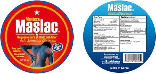 Vista 2 de Manteca De Ubre Maslac Ungüento para aliviar el dolor muscular Bálsamo UDDER 3oz CAN