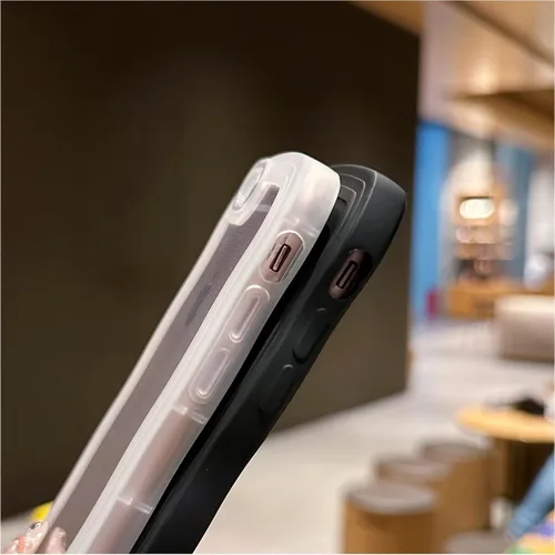 Vista 4 de SKYLMW Compatible con iPhone 6s Plus/6 Plus Case de 5.5", Linda Kawaii Marco Ondulado Rizado Forma de Marco Funda de Silicona Suave Resistente a