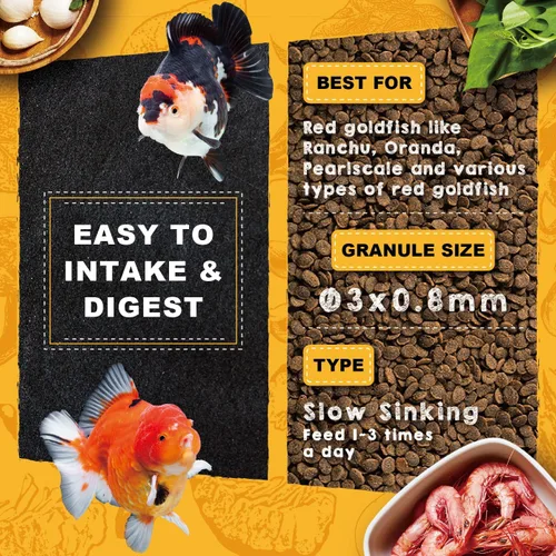 Vista 4 de Ultra Fresh Apex Goldfish Crisps Potenciadores de Color, Alimento para Peces Goldfish con Ingredientes Naturales Premium Potenciadores