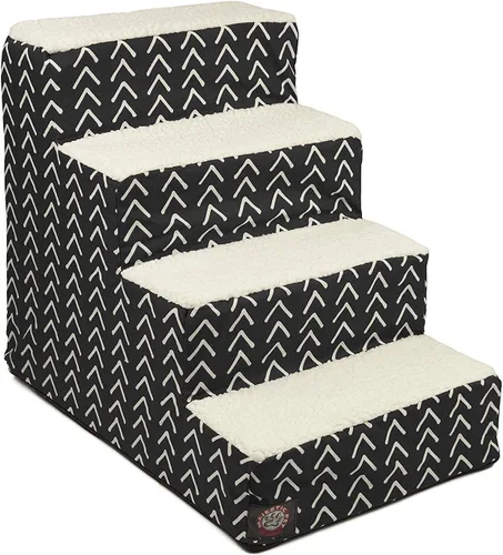 Vista 99 de Majestic Pet - Escaleras portátiles para mascotas suave escalón de espuma de sherpa escalones para perros y gatos rampa para cachorros