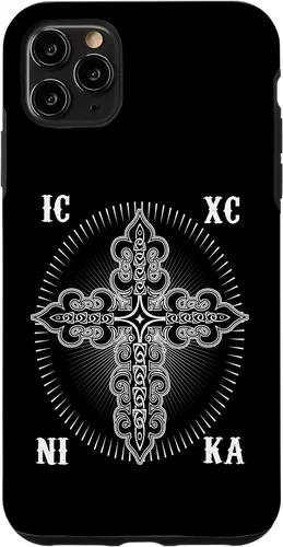 Vista 13 de IC XC Nika Cross Christogram Orthodox Christian Case for iPhone 17