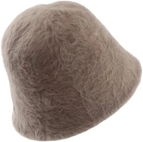 Vista 10 de Sombrero de pescador de felpa para mujer, sombrero de hada, suave y cálido, para adultos, estética, de punto, sombrero de pescador
