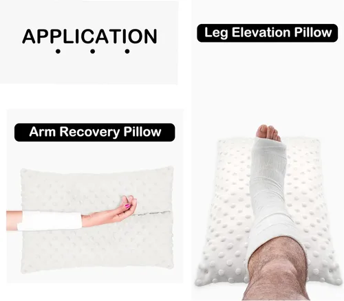 Vista 6 de Almohada de elevación de brazo, almohada de elevación de piernas, almohada de elevación estabilizadora de brazos, almohada de rodilla para hinchazón