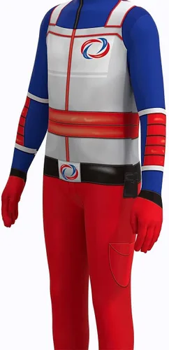 Vista 5 de KONLIYU Cosplay Bodysuit For Boys Superhero Dress Up Kids Halloween Spandex Jumpsuit Zentai Costume