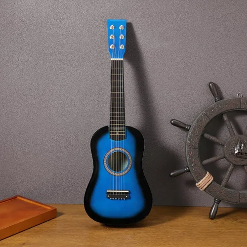 Vista 9 de Toddmomy Guitarra acústica pequeña de 23 pulgadas, instrumento popular de 6 cuerdas para niños, juguete de aprendizaje de música para principiantes