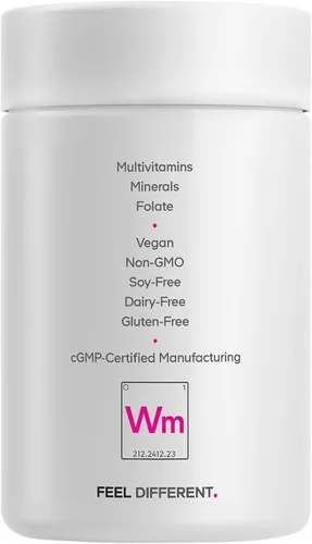 Vista 9 de Codeage Women's Multivitamin 50 - Vitaminas esenciales para mujeres mayores de 50 años, folato metilado, magnesio, selenio, vitamina B6, B12, D3