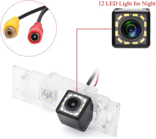 Vista 2 de Cámara de visión trasera de coche con 12 luces LED para BMW E81 E87 E87N M1 F20 F21/BMW M6 E63 E64 E64N F12 F13 F06/Z4 E85 E86 E89 y cámara