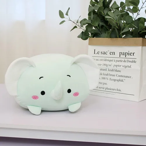 Vista 8 de Lindo mini elefante de peluche cilíndrico elefante de peluche, juguetes de peluche, regalos para niños y amantes o decoración del hogar, 8 pulgadas