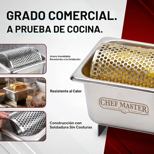 Vista 6 de Esparcidor de mantequilla de acero inoxidable, rodillo de mantequilla para plancha que puede contener 3 barras de mantequilla, rueda esparcidor