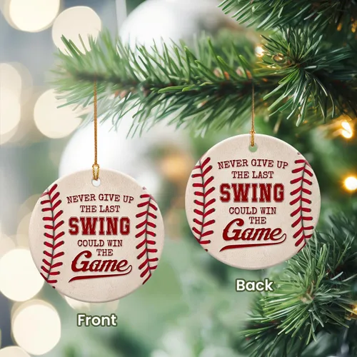 Vista 3 de Adornos de Navidad de béisbol 2025 para jugadores, equipo, amigos, regalos ideales para niños que aman el béisbol, regalos para fanáticos