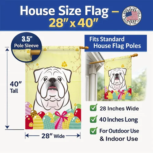 Vista 192 de Caroline's Treasures BB1923GF Bandera decorativa para jardín con diseño de Border Collie, para caza de huevos de Pascua, para jardín, jardín, patio