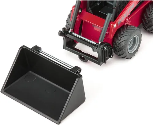 Vista 3 de Siku 3049 Farmer Manitou 3300V Minicargadora Minicargadora, Rojo