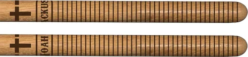 Vista 10 de Vital Signs - Baquetas 5A grabadas personalizadas con punta de madera de hickory para batería con nombre o texto, 1 par de baquetas de madera
