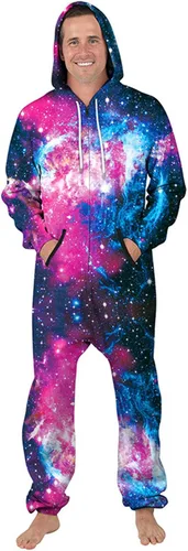Vista 2 de MonoEnterizo de Manga Larga para Mujeres y Hombres Playsuit Onesie Jumpsuit Pijamas para Adultos